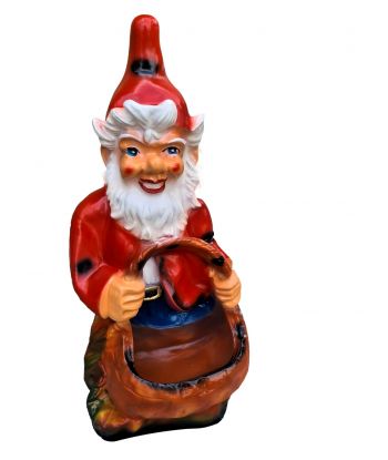 DUŻY KRASNAL Z KOSZEM