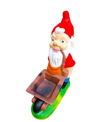 MAŁY KRASNAL Z TACZKĄ model II