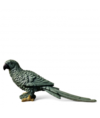 SIEDZĄCA PAPUGA zielona...