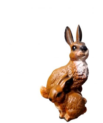 KRÓLIK Z MŁODYM - brąz
