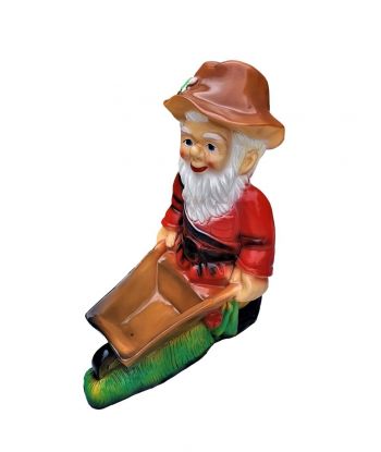 DUŻY KRASNAL Z  TACZKĄ...